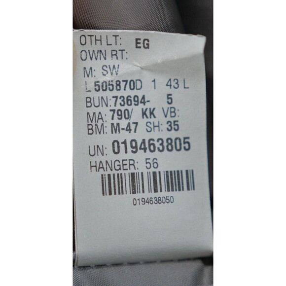 Ralph Lauren Chaps Men's Blazer 43L Wool Silk Brown Houndstooth Sport Coat - Picture 8 of 9